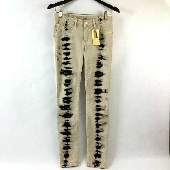 Robin's Jean Denim - Robins Jeans Tie Dye Khaki Skinny Jeans 28